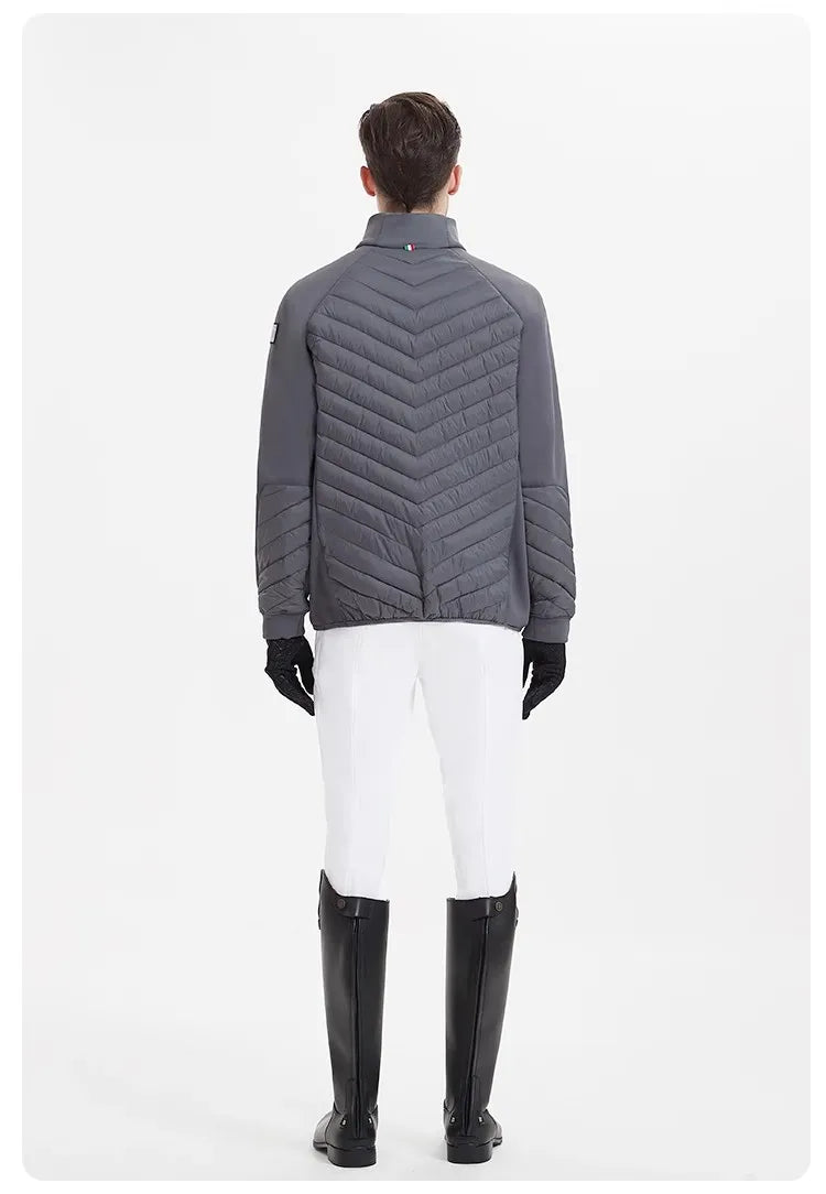 Hello Horse Unisex Equestrian  warm , Lightweight , Horse Riding Training Jacket With Stirrups Zip Shape @ ghoddosh.com