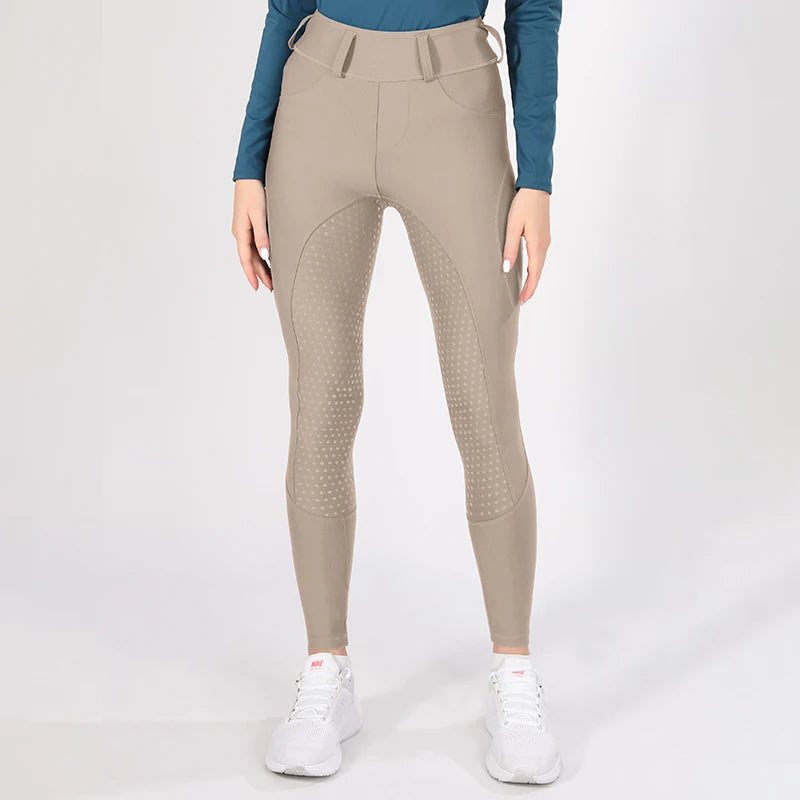 Horse Riding Pants  Women Equestrian  Full Seat Silicone Breeches - Ghoddosh