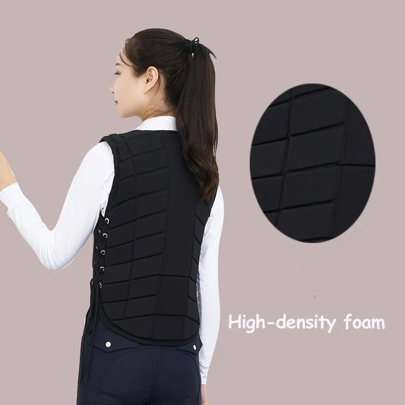 Thickened Equestrian Protective Vest – Safety Riding Armor for Kids & Adults

