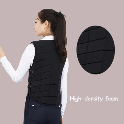Thickened Equestrian Protective Vest – Safety Riding Armor for Kids & Adults

