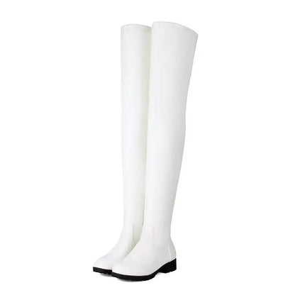 New style fashion thick heeled women's knee high boots - ghoddosh.com