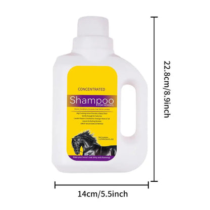 1L of Horse Shampoo and Shower Gel  Mane & Tail Body Wash  @ ghoddosh.com