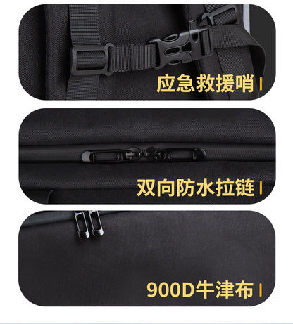 2-in-1 Riding Gear Bag: Convertible Backpack/Crossbody with Individual Pockets for Boots, Helmet & Whip