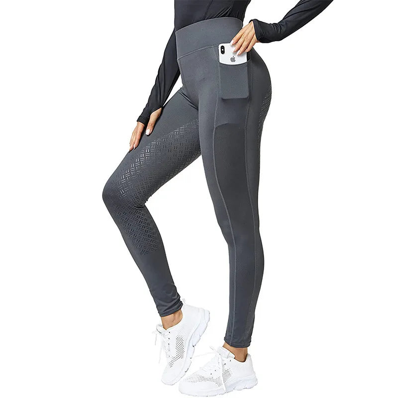 New 2025 Women Equestrian Pants - Full Seat Silicone High Elasticity Riding Pants - ghoddosh