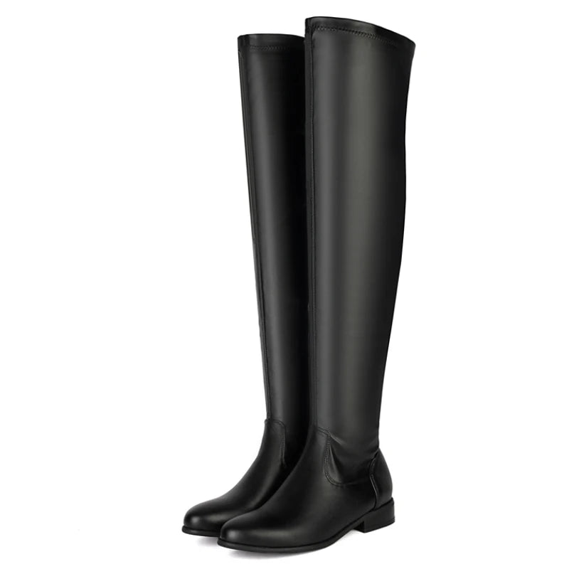 Elastic Over-the-knee Boots Woman Thigh High Boots @ ghoddosh.com