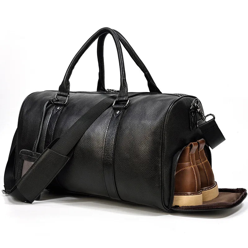 Luxury Genuine Leather Men  Women   Cow Leather Bag - Ghoddosh