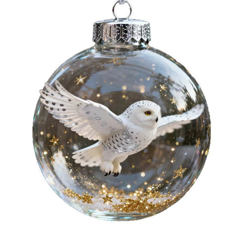 Nature's Birds Clear Christmas Ornament, Hummingbird Christmas Tree Ornaments @ghoddosh.com