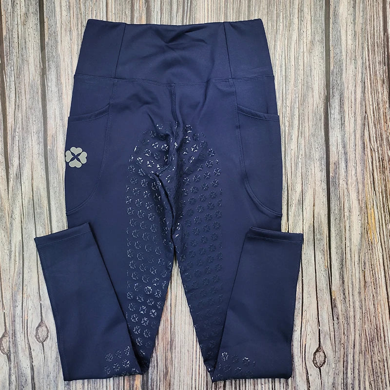 Full Seat Grip Equestrian Breeches with Rider Pocket  /  Women Horse Riding Tights  ghoddosh.com