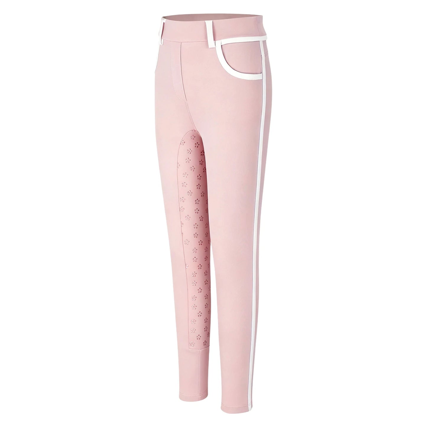 Girls Full Seat Equestrian Leggings  Non-Slip Horse Riding Pants with Pockets @ ghoddosh.com