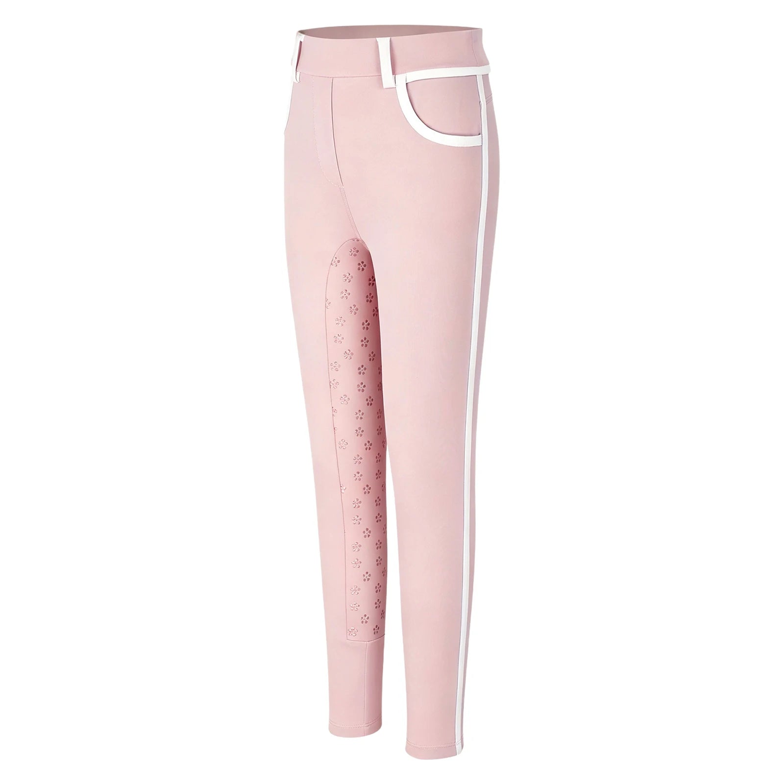 Girls Full Seat Equestrian Leggings  Non-Slip Horse Riding Pants with Pockets @ ghoddosh.com