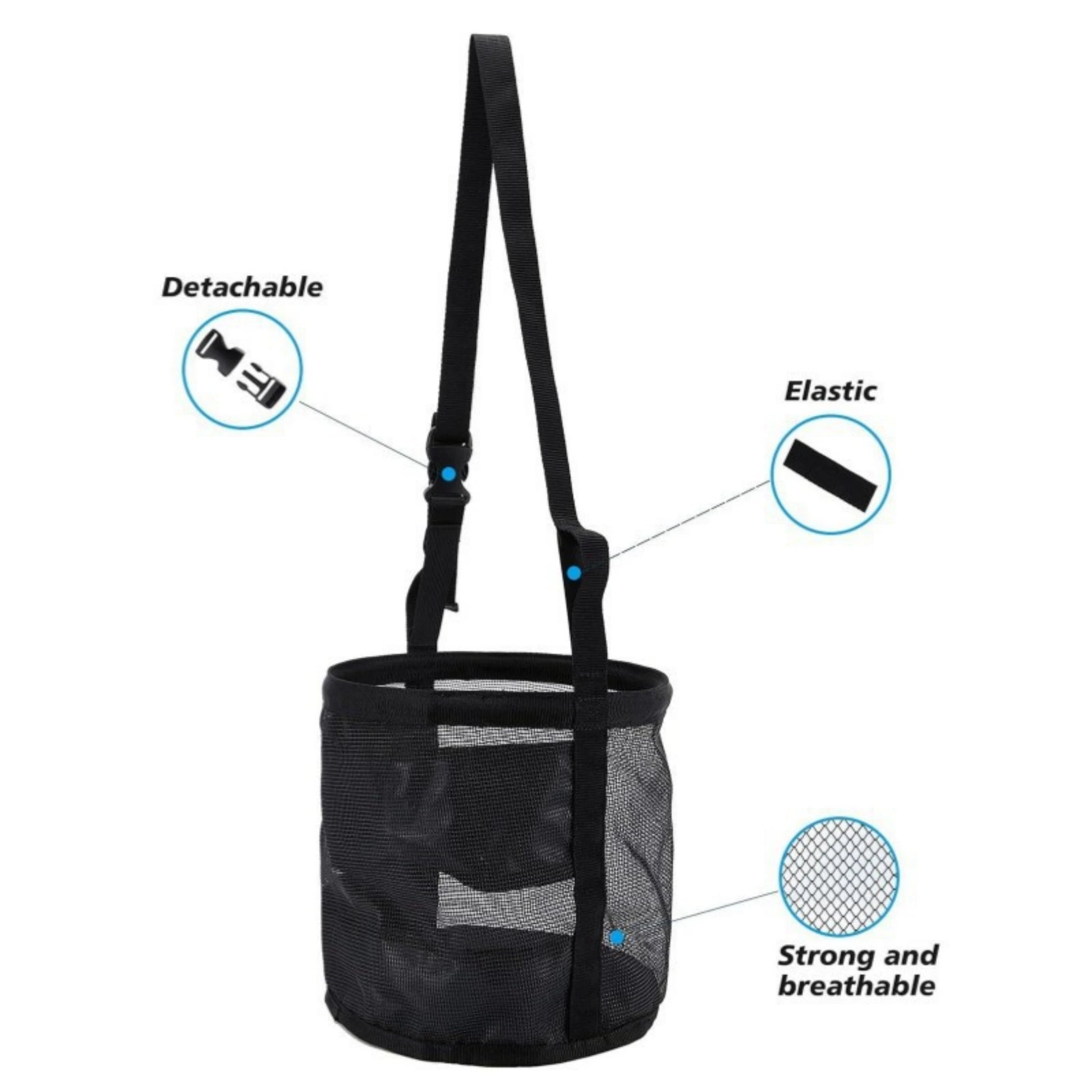 Horse Hay Hanging Neck  Feeding Adjustable Outdoor  Bags