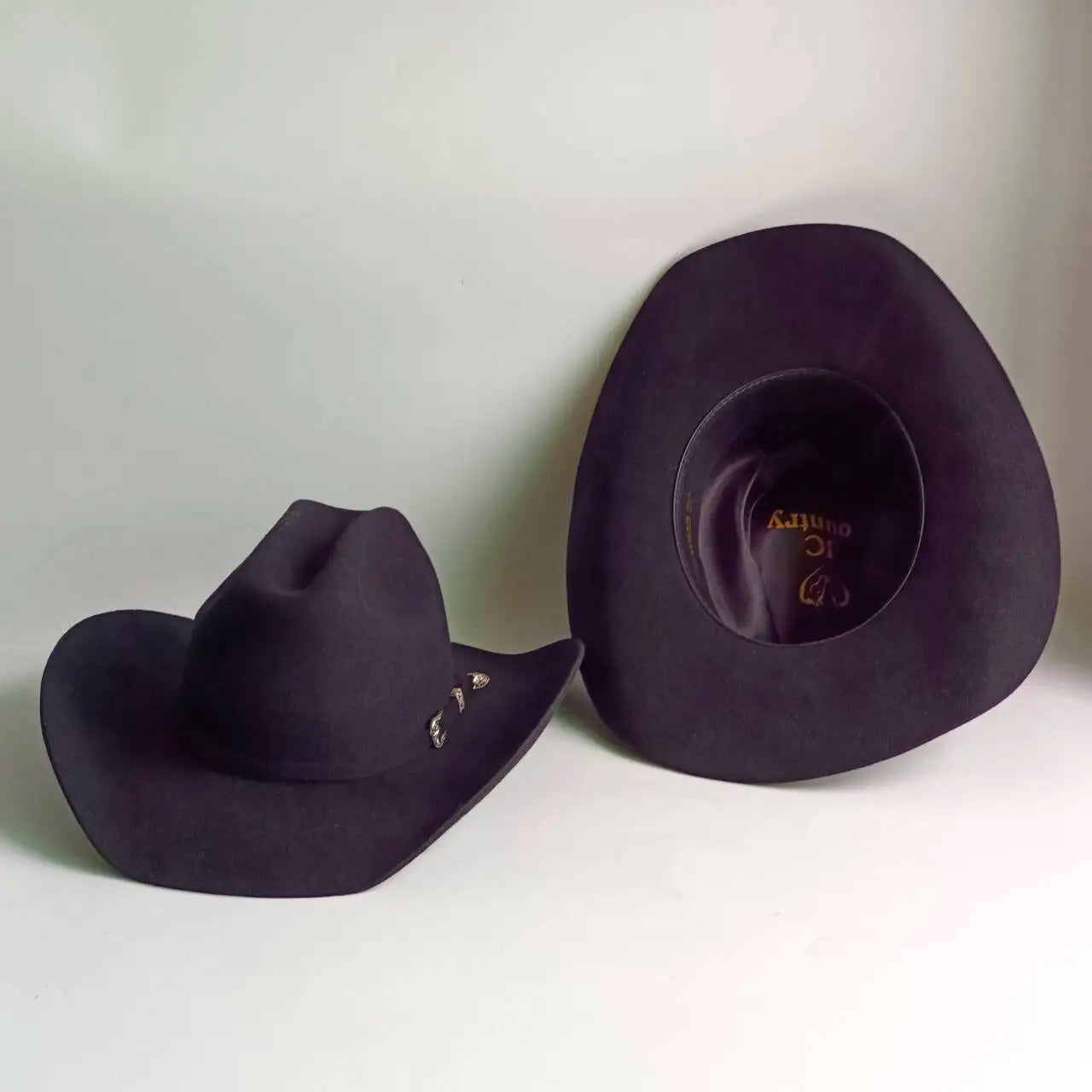 Unisex Vintage Wool Felt Western Cowboy Hat – Wide Brim Jazz Cap @ ghoddosh.com