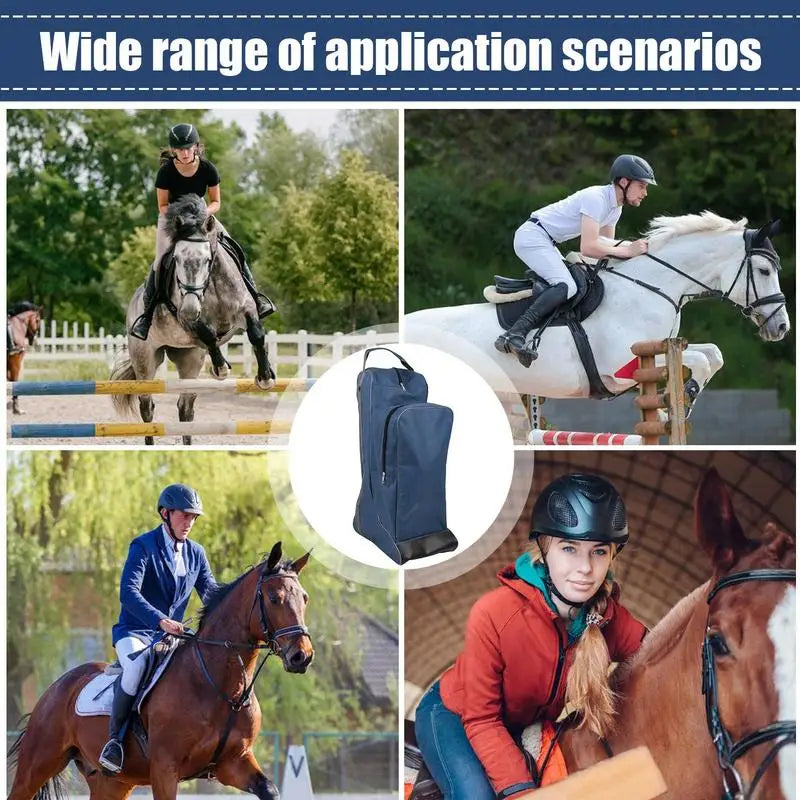 All‑In‑One Waterproof Equestrian Boot & Helmet Gear Bag – Multifunctional, Weatherproof, Large Capacity
