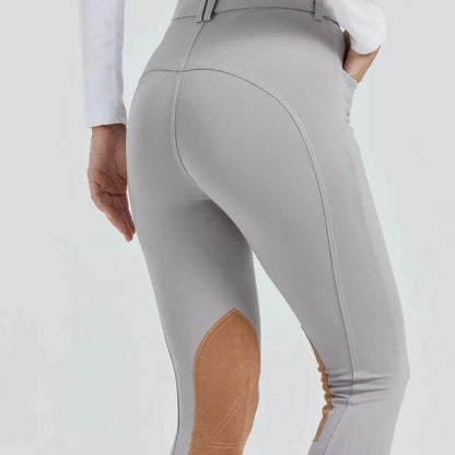 New Equestrian Horse Riding Breeches  For Women - Grey - Ghoddosh