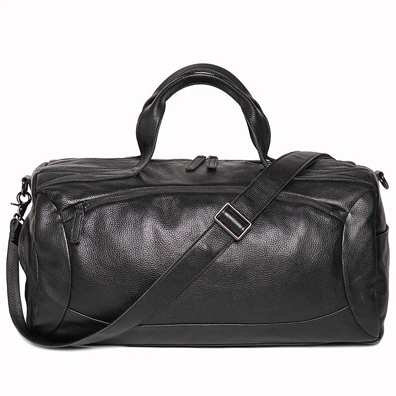 Men's Genuine Leather Handheld Bag, - Ghoddosh