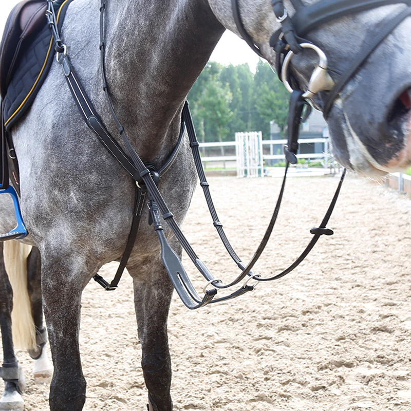 Low Head Leather Cowhide Horse Riding Equipment