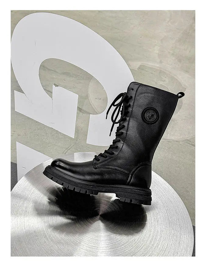 Trendy Thi   Long  Boots - Knee High Leather Boots For Him  @ ghoddsh.com