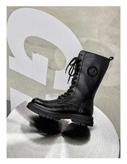 Trendy Thi   Long  Boots - Knee High Leather Boots For Him  @ ghoddsh.com