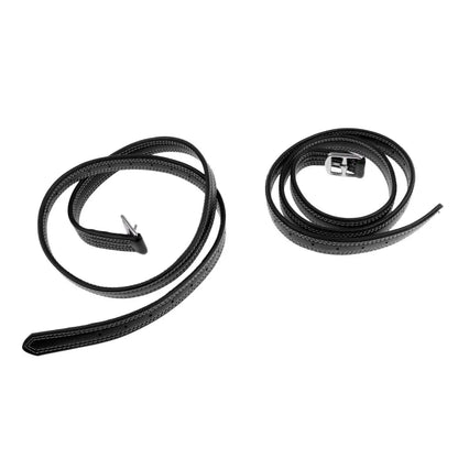 2pcs 51" x 1" Leather Stirrup Straps – Equestrian Stirrup Leathers with Stainless Steel Buckles
