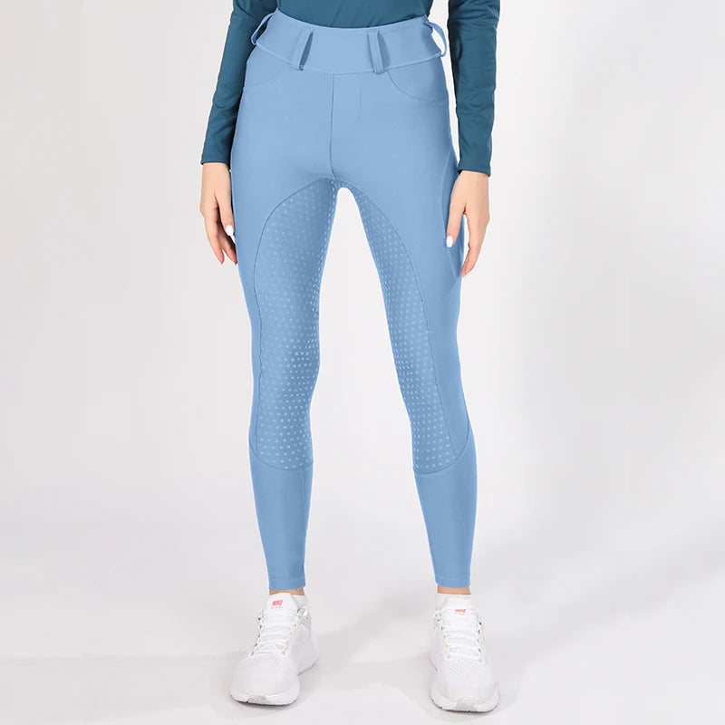 Horse Riding Pants  Women Equestrian  Full Seat Silicone Breeches - Ghoddosh