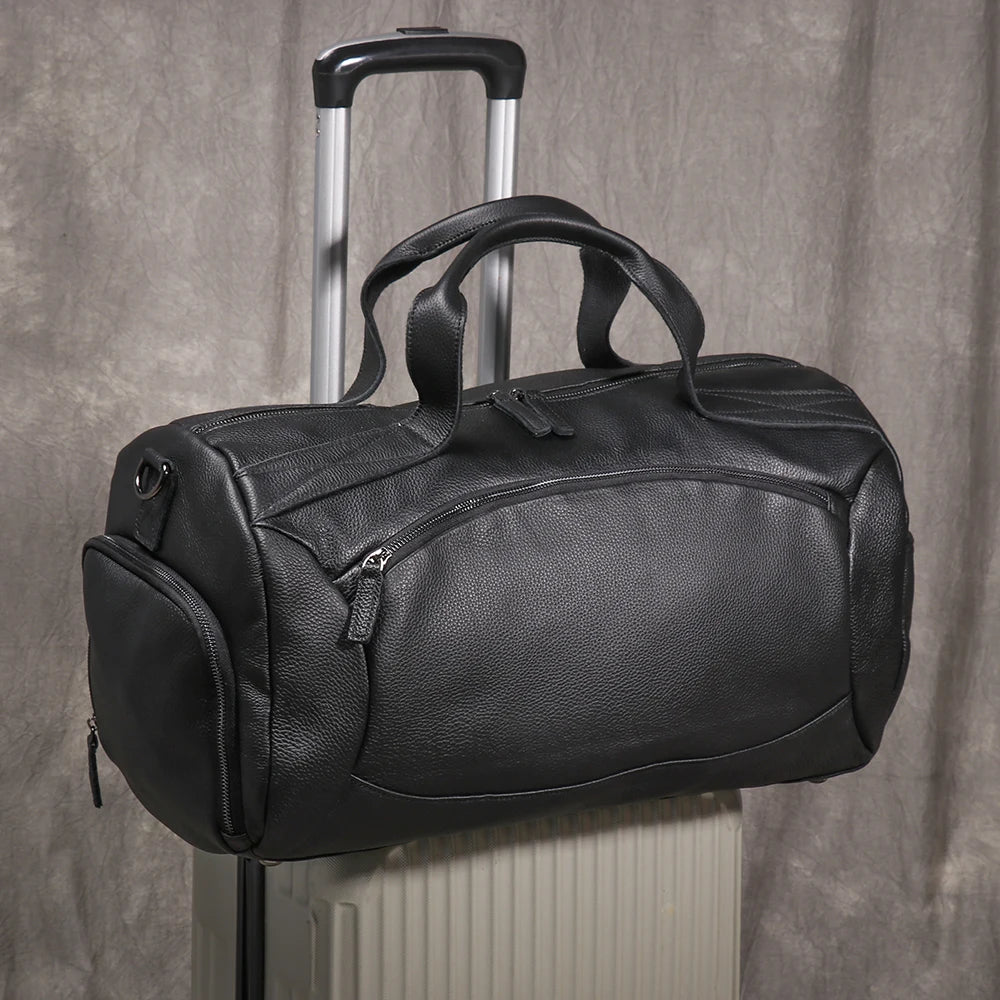 Men's Genuine Leather Handheld Bag, - Ghoddosh