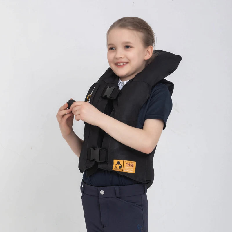 Kids Equestrian Inflatable Vest, Horse Riding Body Protector, Manual Filling, Inflatable Armor . Ghoddosh .com