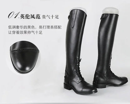 Horse Riding  Cow Leather  boots / Equestrian Unisex  Boots . Ghoddosh