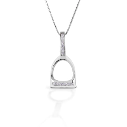 Solid 925 Sterling Silver Horseshoe Necklace @ ghoddosh.com