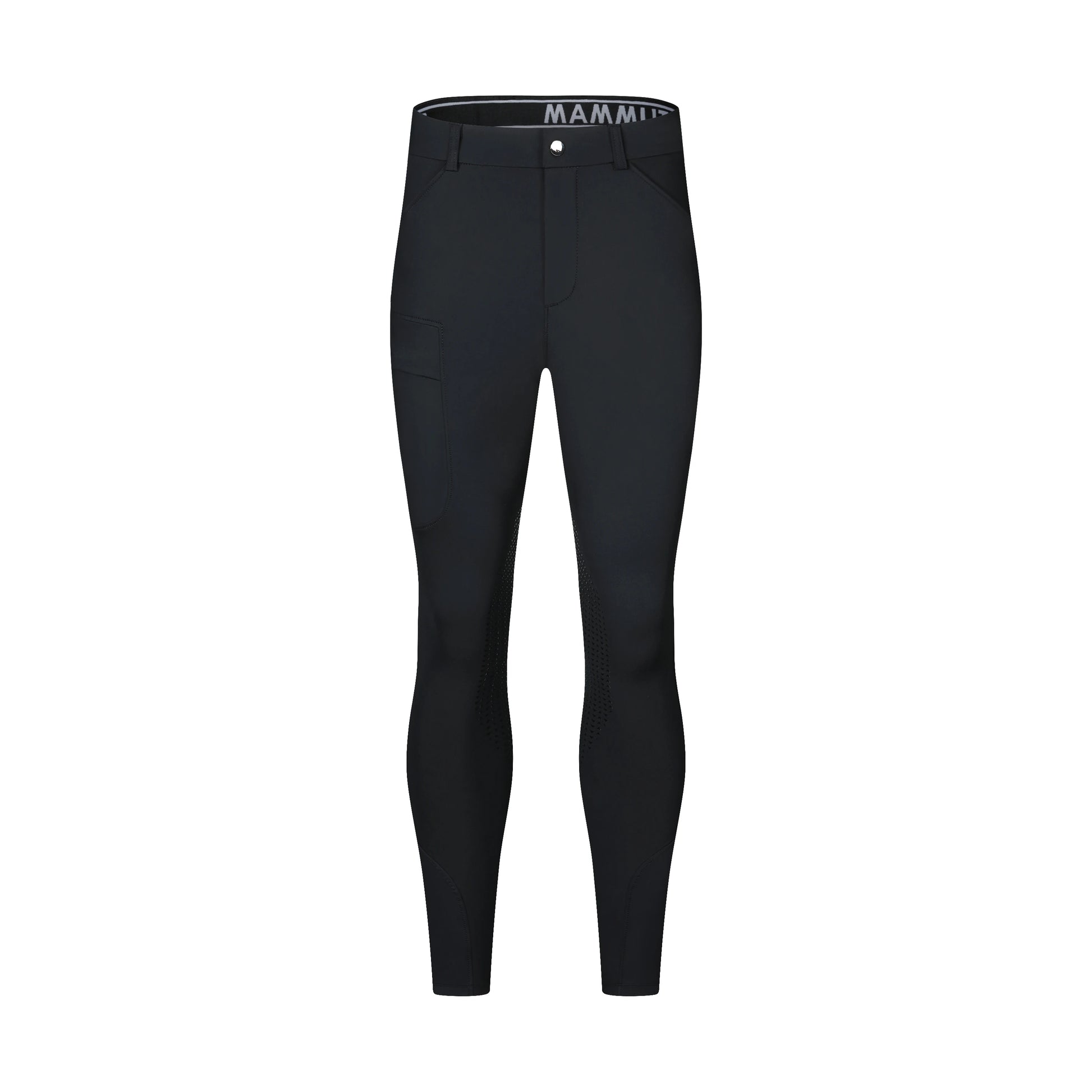 Half-silicone breeches for men; equestrian pants for men; high-elasticity, slim-fit, quick-drying - Ghoddosh
