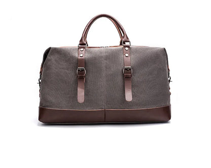 Men PU Leather Outdoor Luggage  Bag Large Capacity Shoulder Equestrian bag . Ghoddosh
