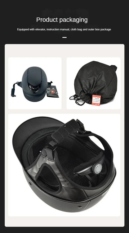Unisex Equestrian Helmet – Adjustable Breathable Horse Riding Safety Cap & Protective Gear