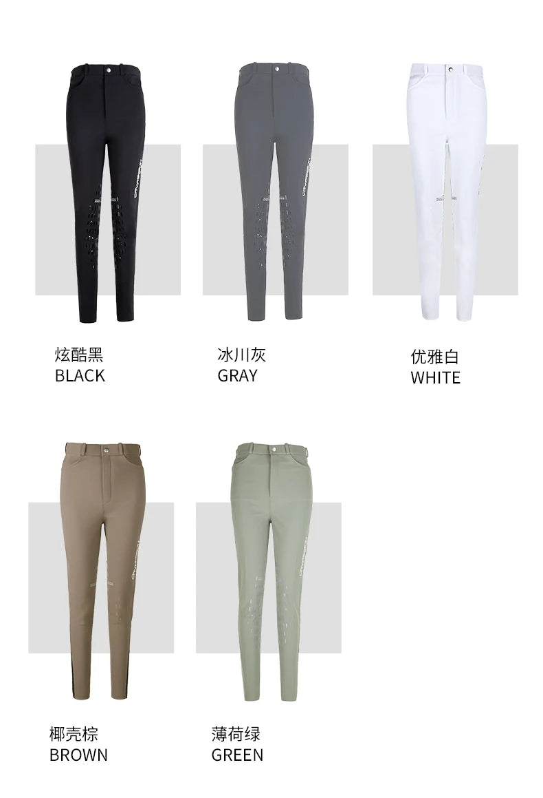 Equestrian Riding Breeches for Women/Men - Horseback Riding Tights with Silicone Knee Patch Grip @ ghoddosh.com