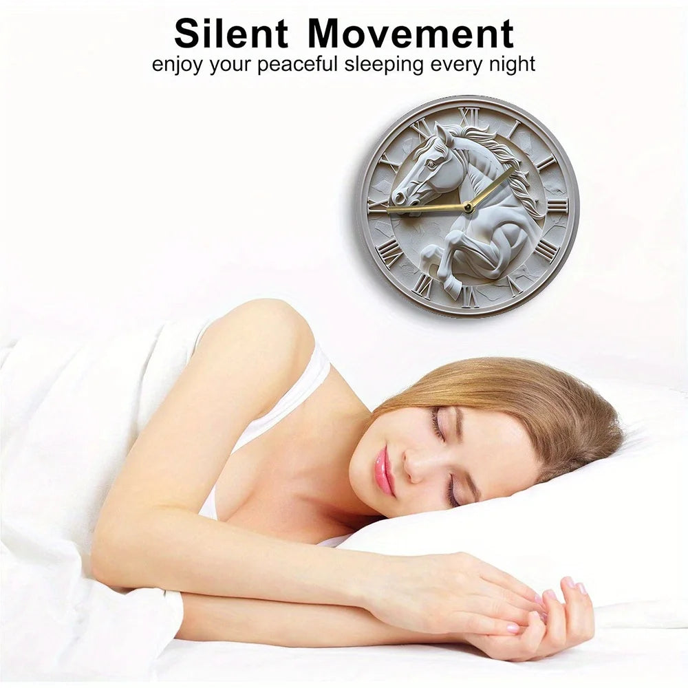 2D Horse shape Wall Clock 