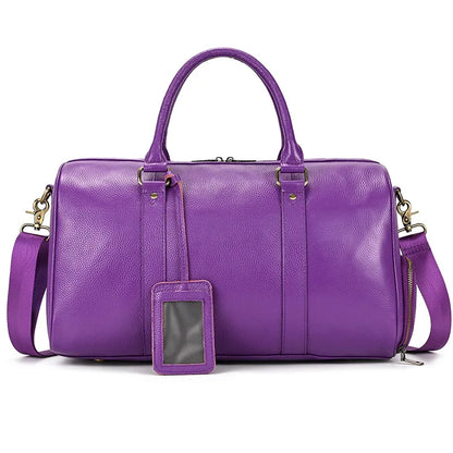 Luxury Genuine Leather Men  Women   Cow Leather Bag - Ghoddosh