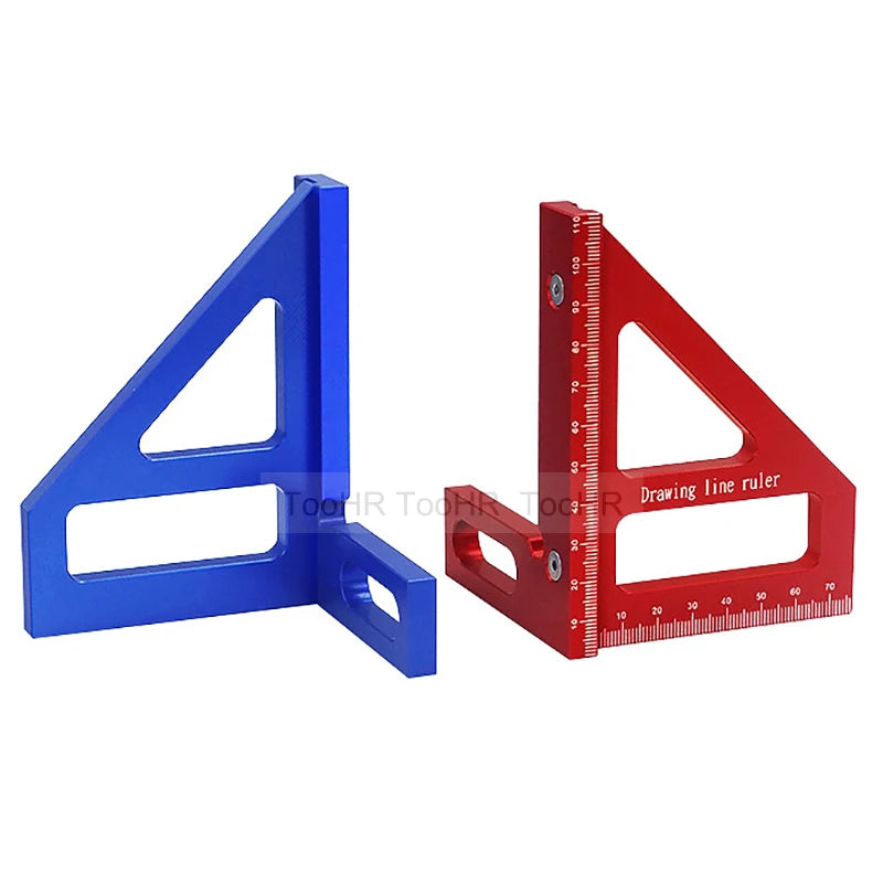 High Precision Woodworking Square: Aluminum Miter Triangle Ruler @ ghoddosh.com