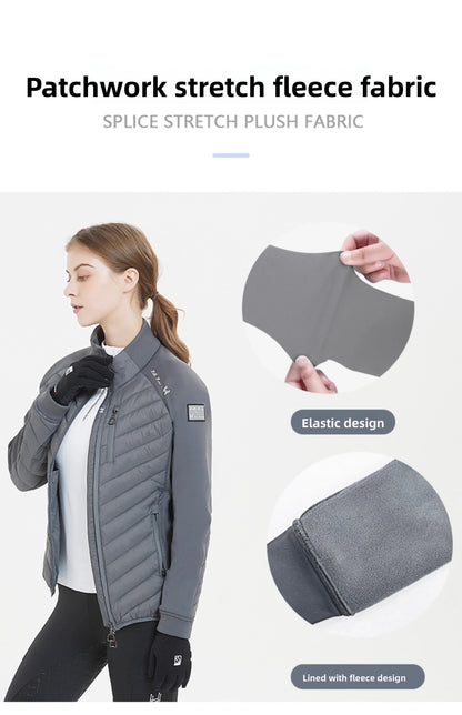 Hello Horse Unisex Equestrian  warm , Lightweight , Horse Riding Training Jacket With Stirrups Zip Shape @ ghoddosh.com
