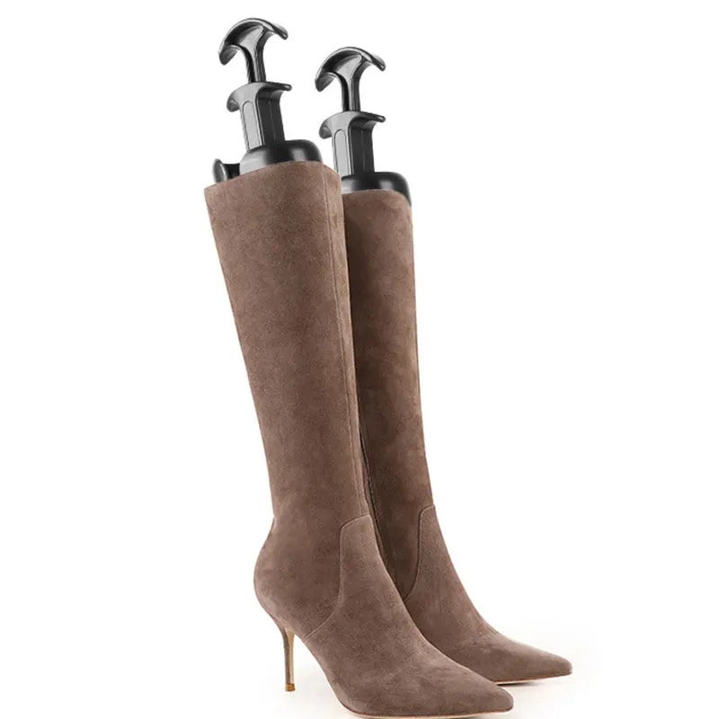 1PC Plastic Long Boot Tree Stand with Hanging Handle - Shoe Organizer & Shaper for Tall Boots @ ghoddosh.com