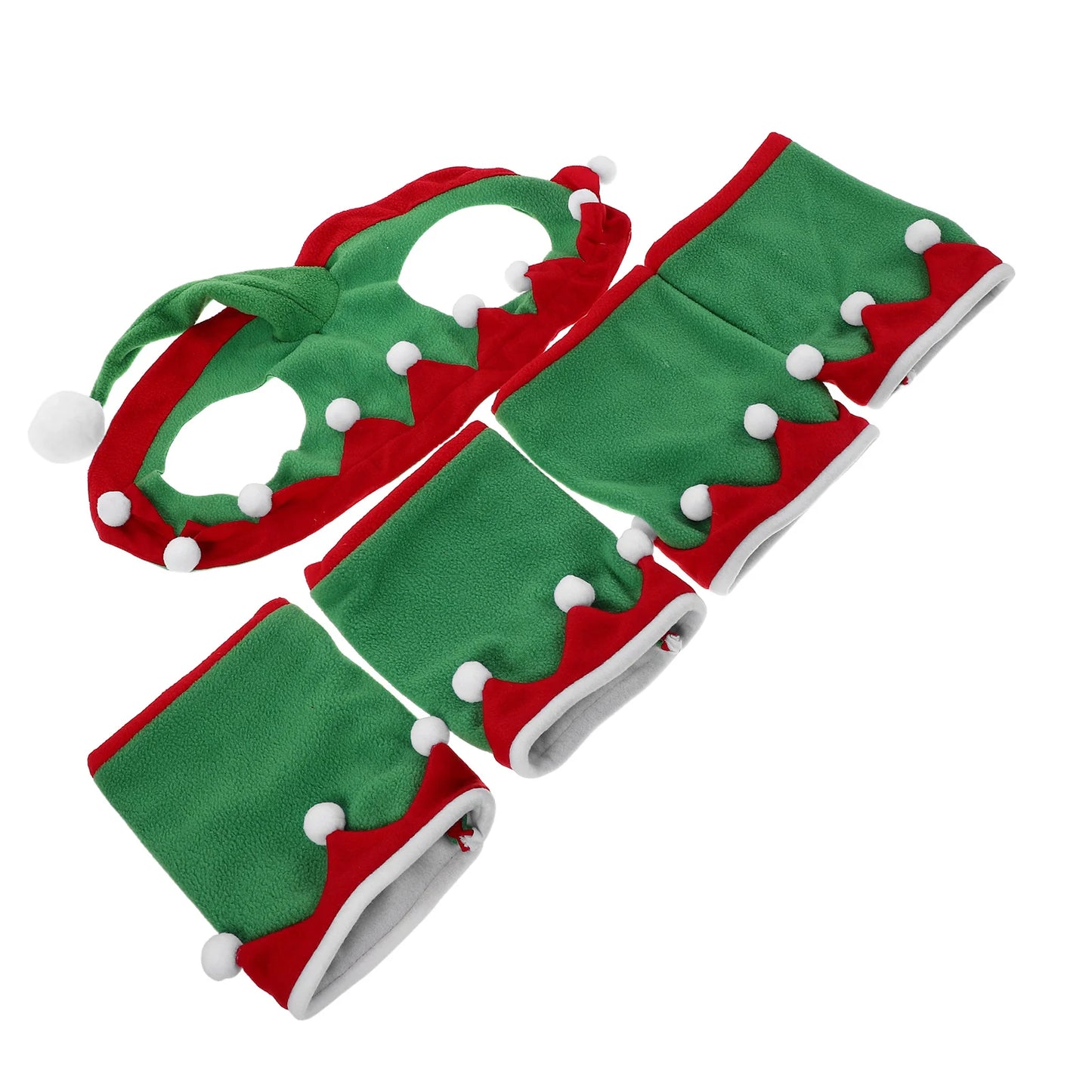 1Set of Horse Accessory Costume - Holiday Leg Wraps - Horse Hat Set for Horse Christmas Parade - ghoddosh.com
