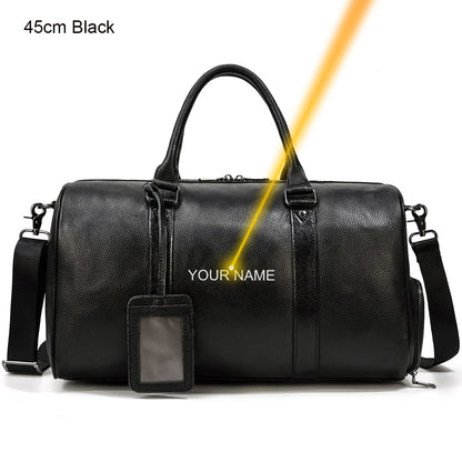 Luxury Genuine cow Leather Equipment Travel Bag - Ghoddosh 