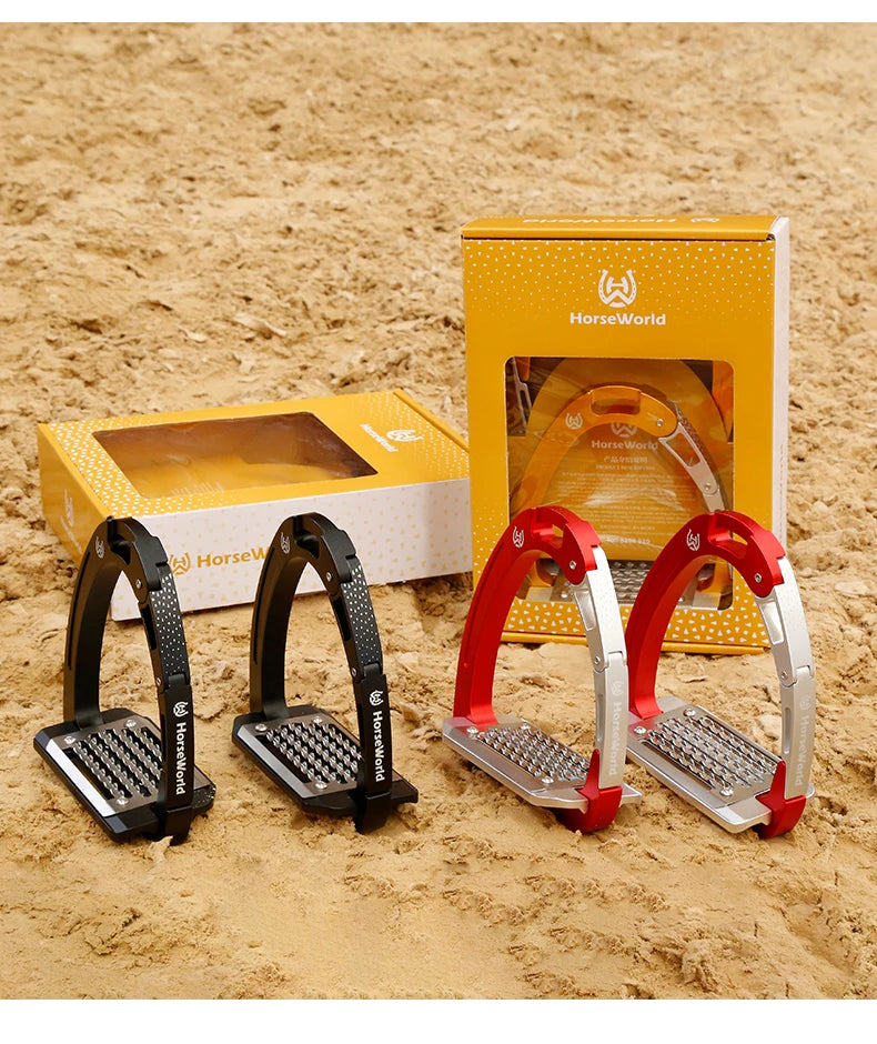 Horseworld Safety Stirrups / Available in Green /Black /Blue / Red / Yellow/ Purple - Ghoddosh