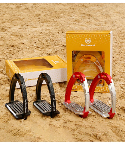 Horseworld Safety Stirrups / Available in Green /Black /Blue / Red / Yellow/ Purple - Ghoddosh