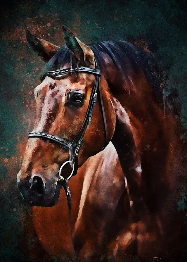 Horse Beautiful Posters and Prints Abstract Canvas Decoration