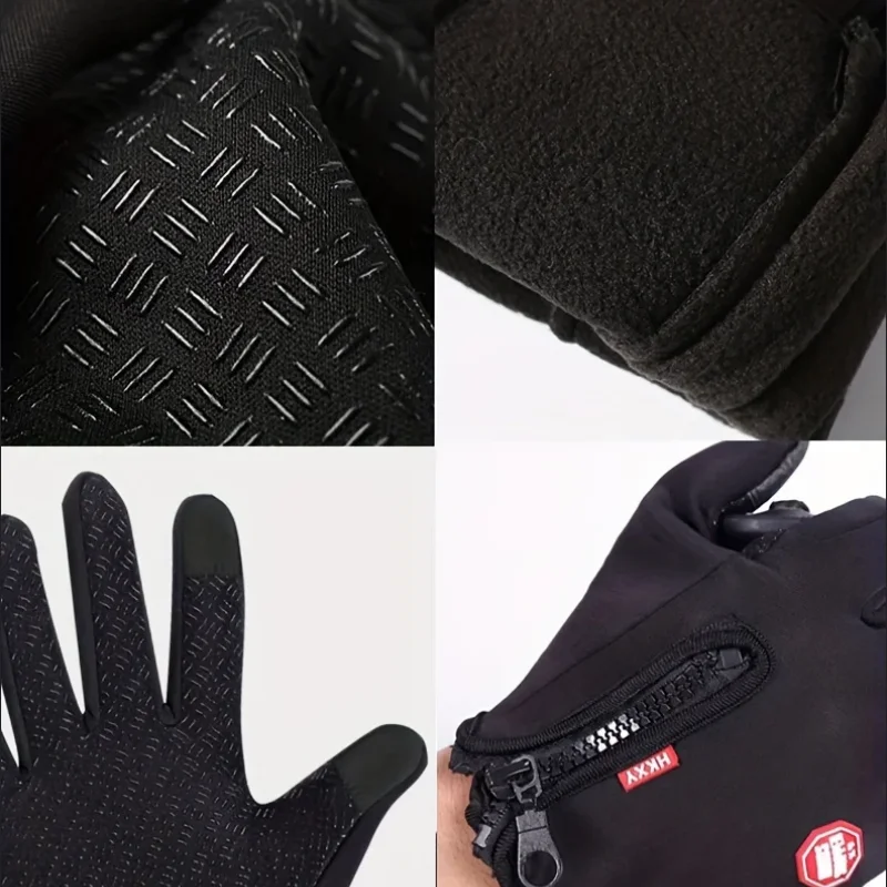 Riding Waterproof  Winter Gloves For Men /  Mobile friendly and sensitive touch screen