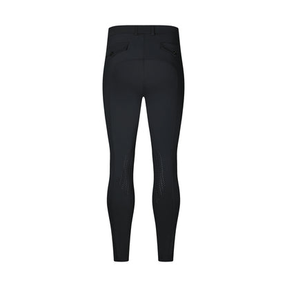 Half-silicone breeches for men; equestrian pants for men; high-elasticity, slim-fit, quick-drying - Ghoddosh