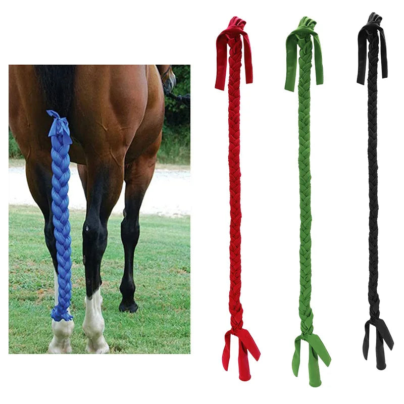 Ponytail Horse  Braid Anti-mosquito Flies Protects the Pony Tail
