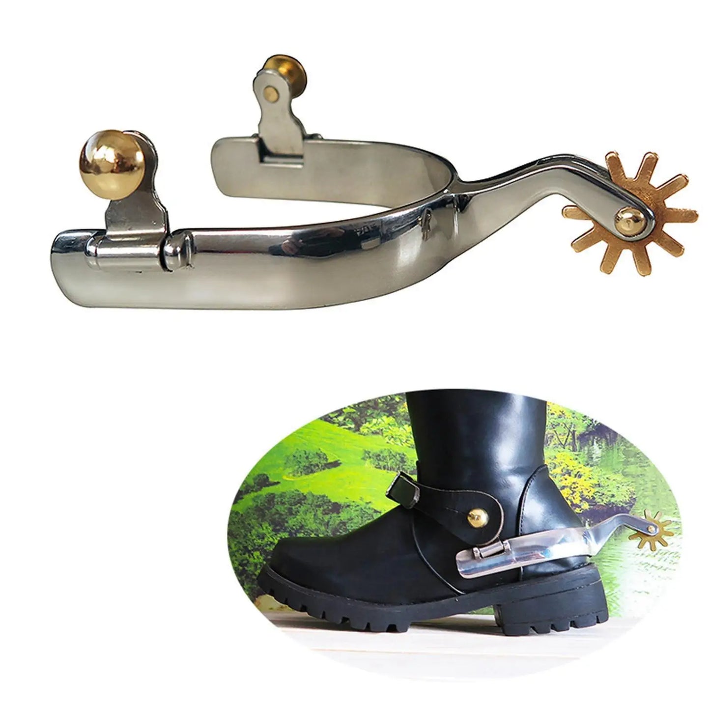 Equestrian / Horse Riding Anti Rust Western Style Spurs