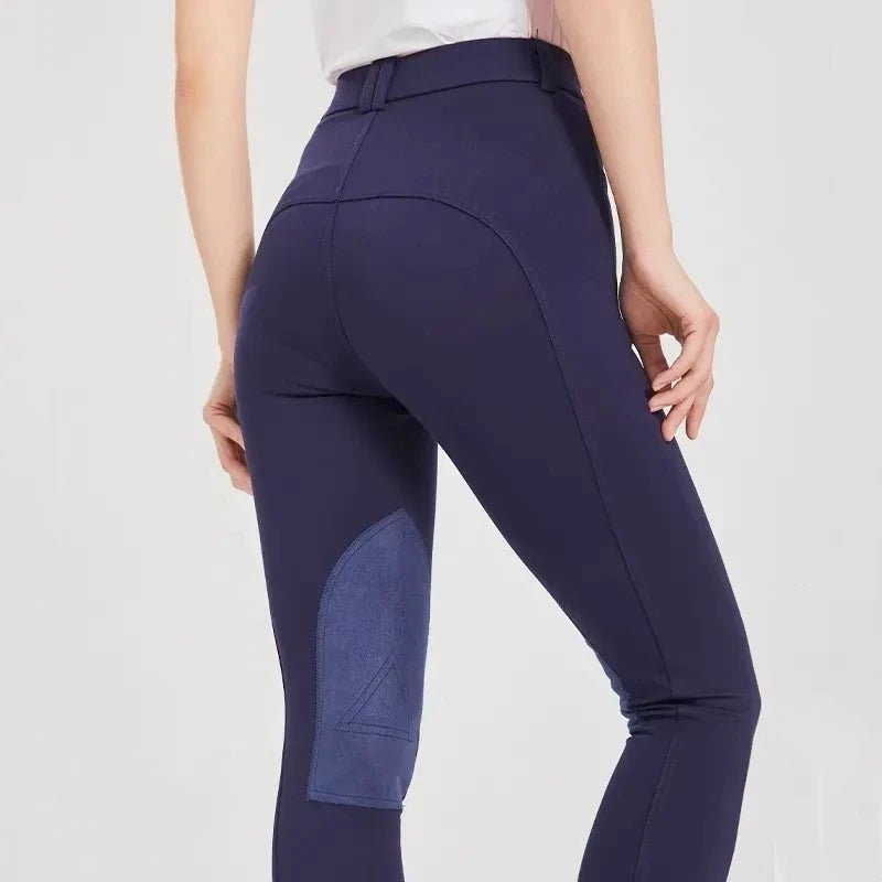 New Equestrian Horse Riding Breeches  For Women - Navy  - Ghoddosh