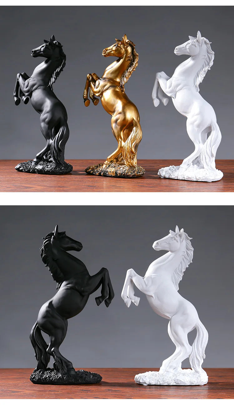 European Style Home Resin Horse Statue, Horsey Decoration @ghoddosh.com