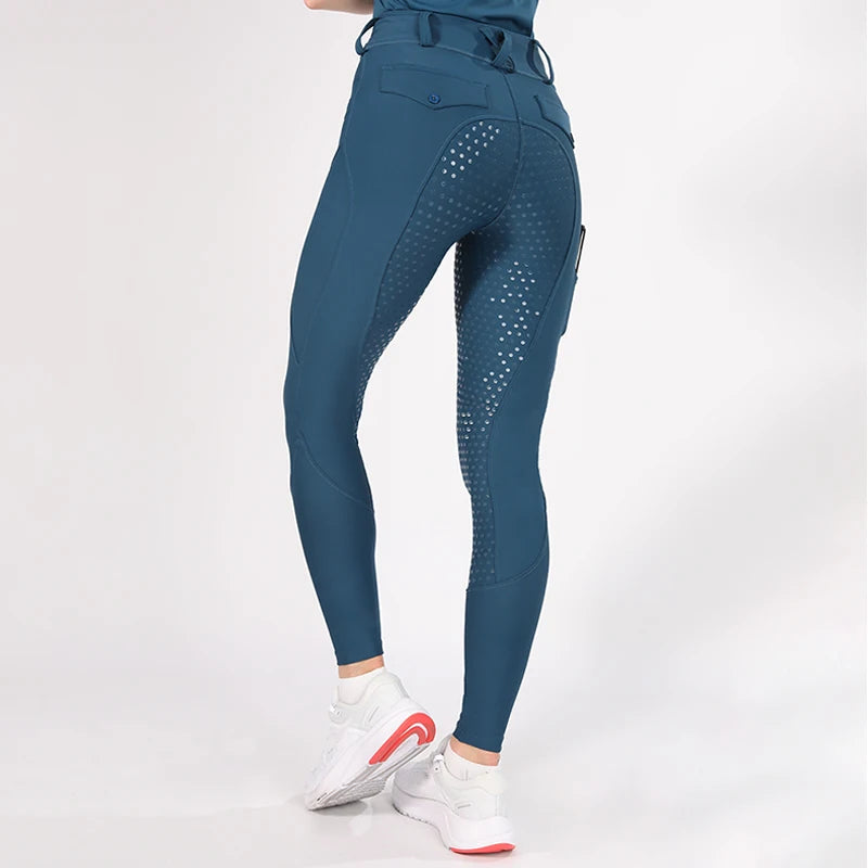 Horse Riding Pants  Women Equestrian  Full Seat Silicone Breeches - Ghoddosh