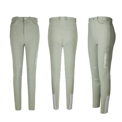 Equestrian Riding Breeches for Women/Men - Horseback Riding Tights with Silicone Knee Patch Grip @ ghoddosh.com